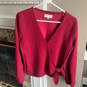 Beautiful red Madewell blouse